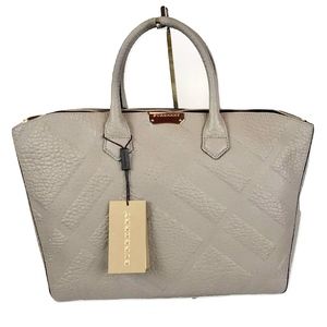 Burberry Dewsbury SG Grainy Check Tote, Crossbody